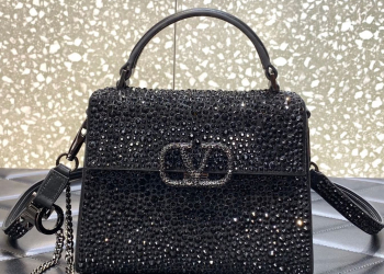 Valentino Garavani MINI VSLING HANDBAG WITH SPARKLING EMBROIDERY