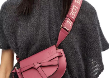 LOEWE  Mini Leather Gate Dual Cross-Body Bag