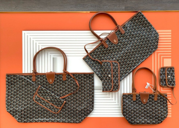 Goyard Goyardine Saint Louis PM Tote Bag